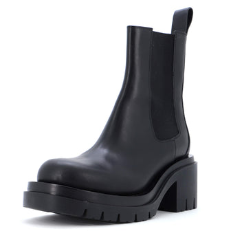 Bottega Veneta Women's Lug Heeled Chelsea Boots Leather