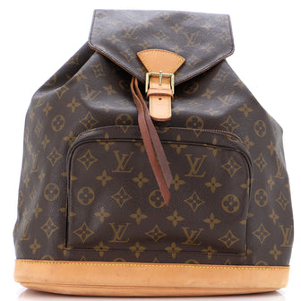 Louis Vuitton Vintage Montsouris Backpack Monogram Canvas GM