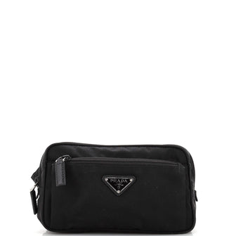 Prada Zip Waist Bag Tessuto Small