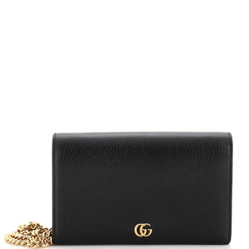 Gucci Petite GG Marmont Chain Wallet Leather Mini