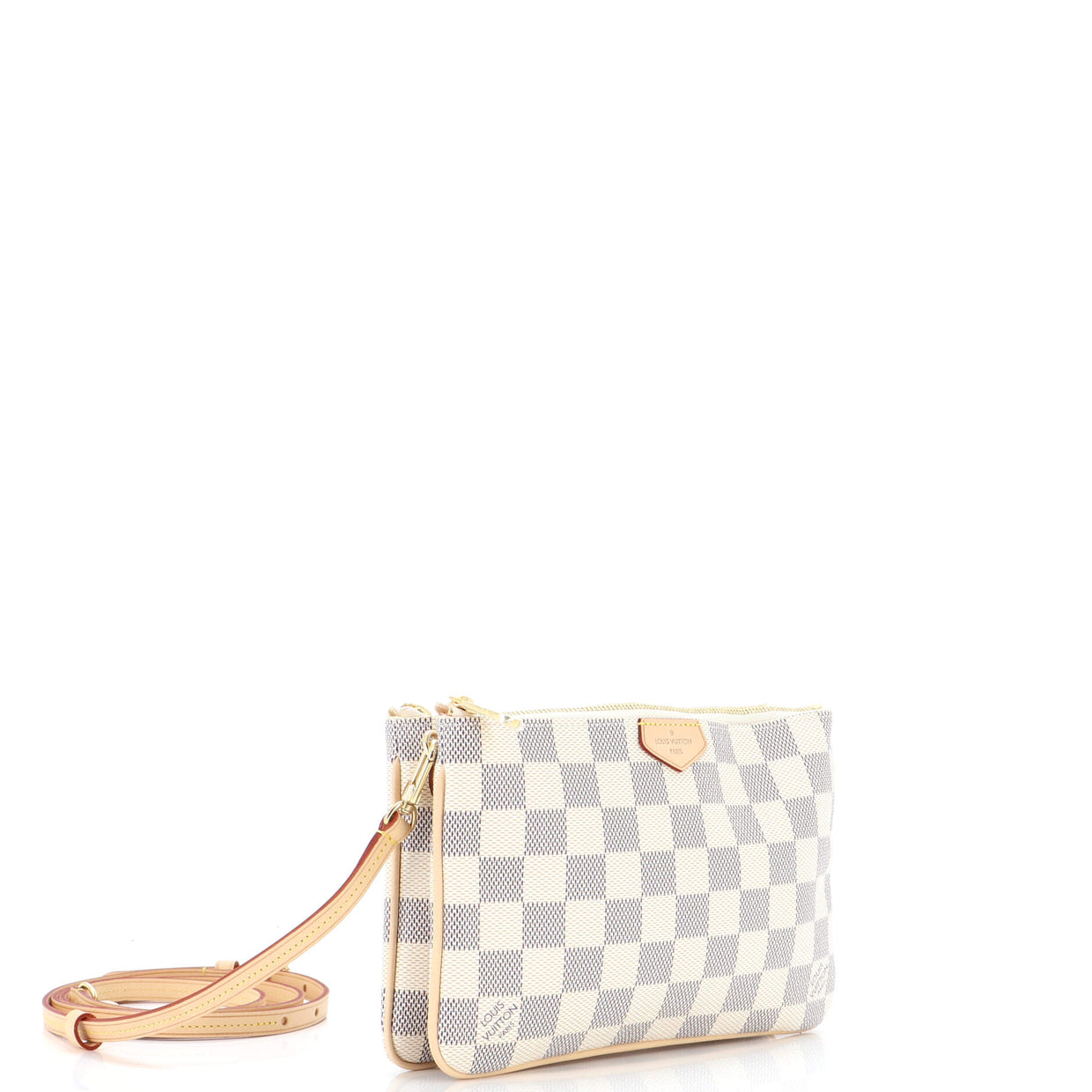 Louis Vuitton Double Zip Pochette Damier White 2508951