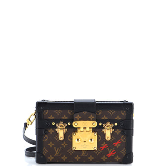 Louis Vuitton Petite Malle Handbag Monogram Canvas
