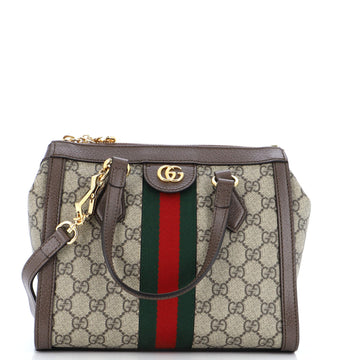 Gucci Ophidia Top Handle Tote GG Coated Canvas Small