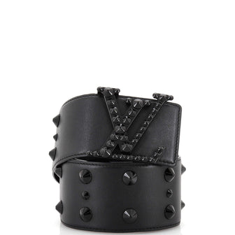 Louis Vuitton LV Initiales Clous Belt Studded Leather Extra Wide