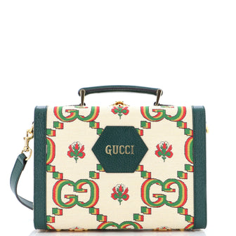 Gucci 100 Top Handle Beauty Case Limited Edition Canvas