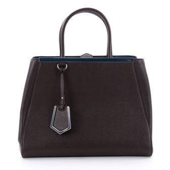  Fendi 2Jours Handbag Leather Medium Brown 2509501