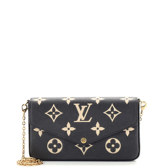 Louis Vuitton Felicie Pochette Bicolor Monogram Empreinte Giant