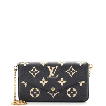 Louis Vuitton Felicie Pochette Bicolor Monogram Empreinte Giant