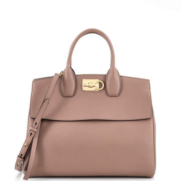 Salvatore Ferragamo Studio Satchel Leather Medium