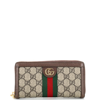 Gucci Ophidia Zip Around Wallet GG Coated Canvas