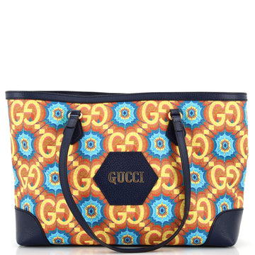 Gucci Aria 100th Anniversary Ophidia Tote Kaleidoscope Print GG Coated Canvas Medium