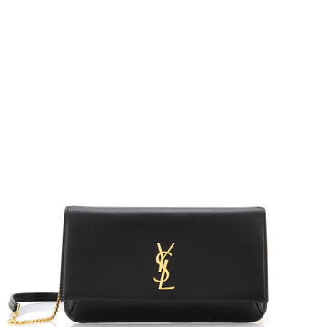 Saint Laurent Classic Monogram Phone Holder Shoulder Bag Leather