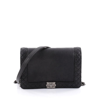 Chanel Reverso Boy Flap Bag Calfskin Small Black 2510201