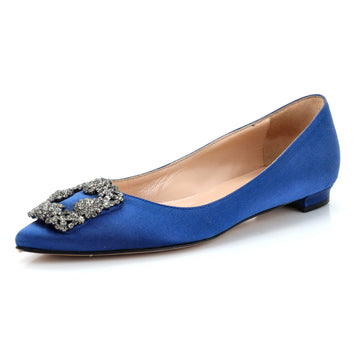 Manolo Blahnik Women's Hangisi Flats Satin