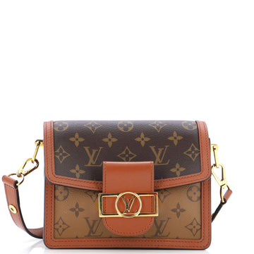 Louis Vuitton Dauphine Shoulder Bag Reverse Monogram Canvas Mini