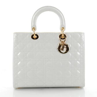 Christian Dior Lady Dior Handbag Cannage Quilt Patent 2510901