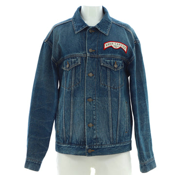 Gucci Patch Denim Jacket Washed Denim