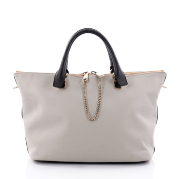 Chloe Bicolor Baylee Satchel Leather Medium Blue 2511301