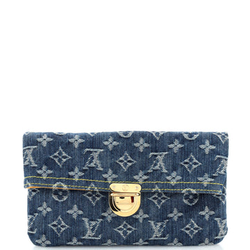 Louis Vuitton Plate Clutch Denim