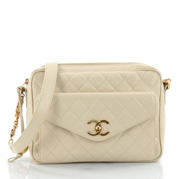 Chanel Vintage Front Pocket Camera Bag Quilted Caviar 2511701