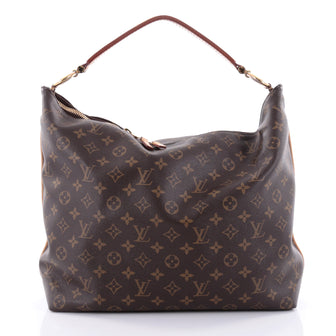 Louis Vuitton Sully Handbag Monogram Canvas MM Brown 2511901
