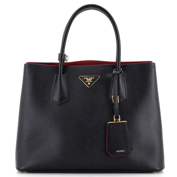 Prada Cuir Double Tote Saffiano Leather Medium