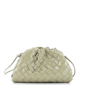 Bottega Veneta The Pouch Intrecciato Leather with Metal Detail Mini