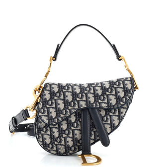 Christian Dior Saddle Handbag Oblique Canvas Mini