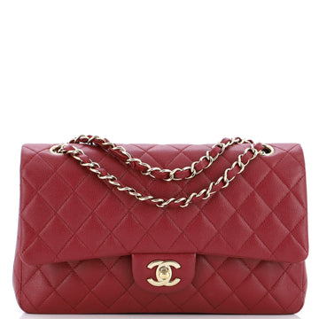 Chanel Classic Double Flap Bag Quilted Caviar Medium