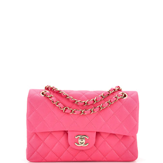 Chanel Classic Double Flap Bag Quilted Caviar Small