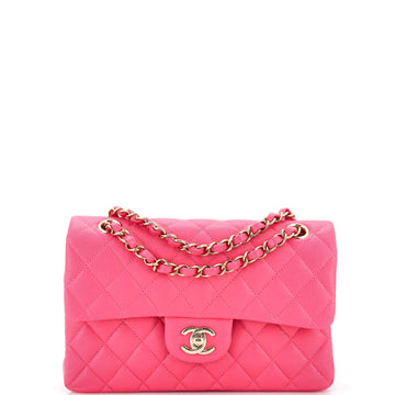 Chanel Classic Double Flap Bag Quilted Caviar Small