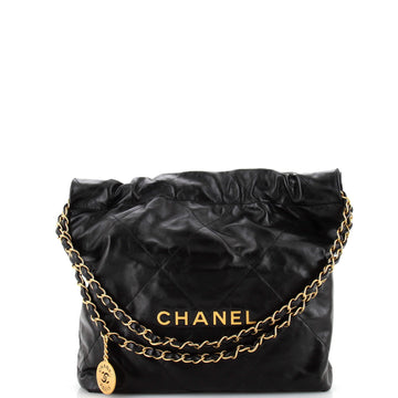 Chanel 22 Chain Hobo Quilted Calfskin Small