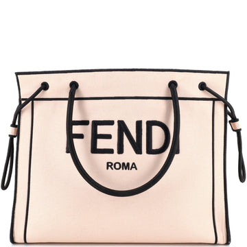 Fendi Roma Shopper Tote Canvas Large