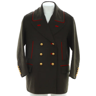 Burberry Men's Military Oversized Double Breasted Coat Cashmere and Wool Blend