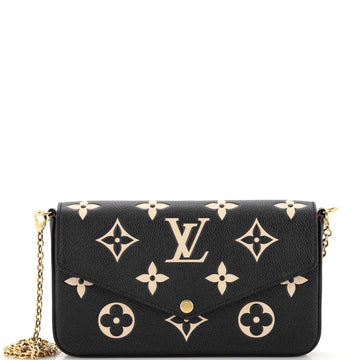 Louis Vuitton Felicie Pochette Bicolor Monogram Empreinte Giant