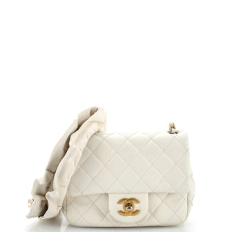 Chanel Romance Square Flap Bag Quilted Lambskin Mini
