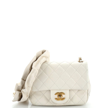 Chanel Romance Square Flap Bag Quilted Lambskin Mini