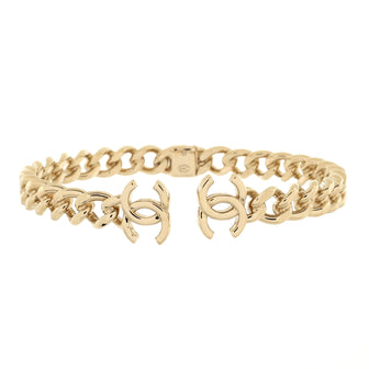 Chanel CC Chain Link Choker Necklace Metal