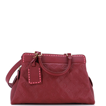 Louis Vuitton Vosges Handbag Whipstitch Monogram Empreinte Leather MM