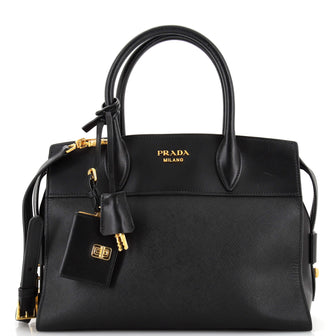 Prada Esplanade Tote Saffiano with City Calf Medium
