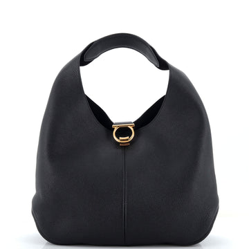 Salvatore Ferragamo Gancini Margot Hobo Leather