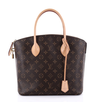 Louis Vuitton Lockit NM Handbag Monogram Canvas PM Brown 2515603