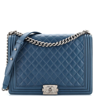 Chanel Boy Flap Bag Quilted Lambskin Large