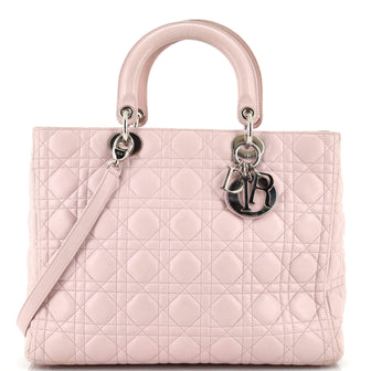 Christian Dior Lady Dior Bag Cannage Quilt Lambskin Large