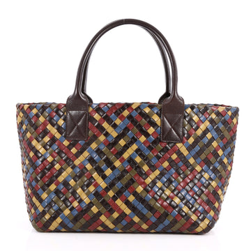 Bottega Veneta Cabat Tote Multicolor Intrecciato Goatskin Medium Red 2515901