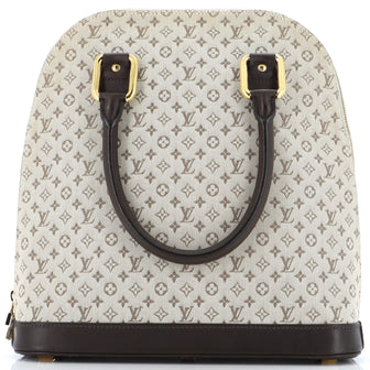 Louis Vuitton Alma Handbag Mini Lin Haut