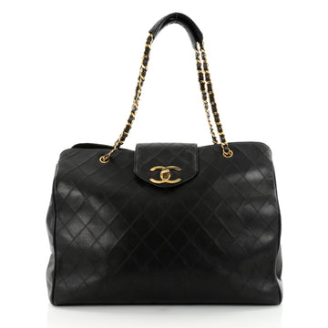 Chanel Vintage Supermodel Weekender Bag Quilted Leather 2516501