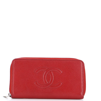 Chanel Timeless CC Zipped Wallet Caviar Long