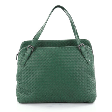 Bottega Veneta Double Compartment Tote Intrecciato Nappa Green 2516602