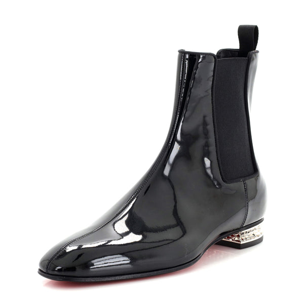 Christian Louboutin Men's Roadyrocks Chelsea Boots Patent 251692 Christian Louboutin Men's Roadyrocks Chelsea Boots Patent 251692